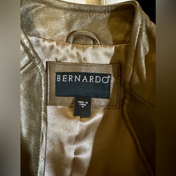 Bernardo Bronze Leather Jacket - Picture 5 of 6
